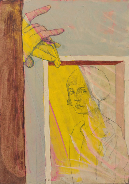 Mains - 21x30 - tempera